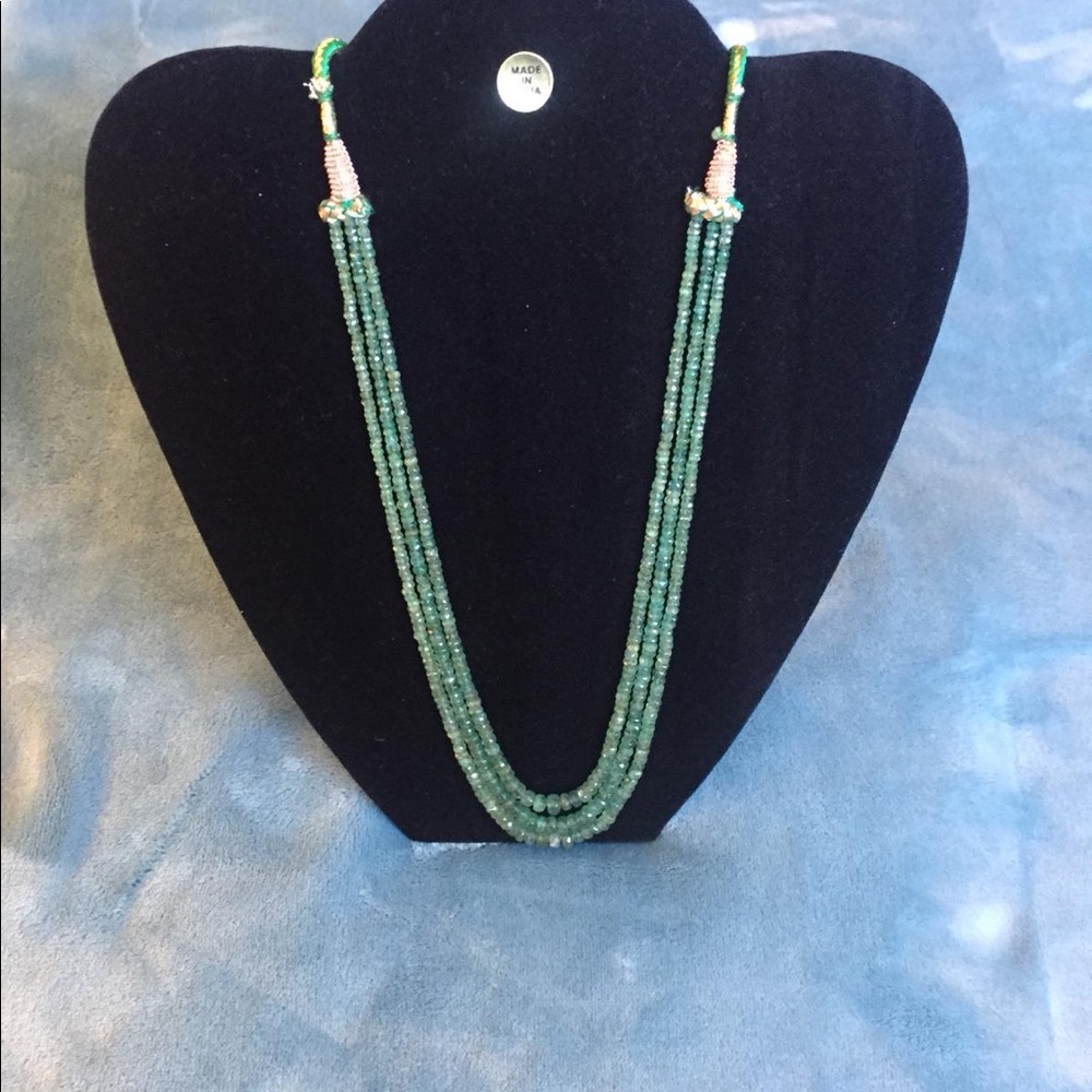 Precious stone necklace